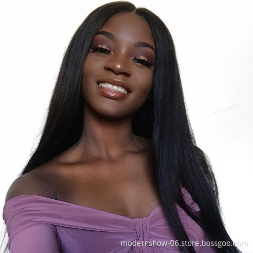 Factory Supply 180% Density Virgin Brazilian Water Wave Lace Front Human Hair Wigs